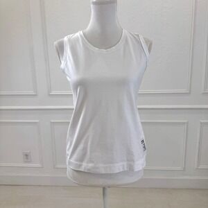 Anya Hindmarch Uniqlo T Shirt‎ Shop T3 Sleeveless White Eyes Graphic Tank Top M